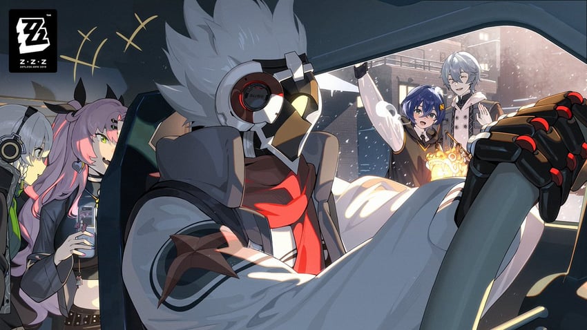 belle, wise, nicole demara, anby demara, and billy kid (zenless zone zero)