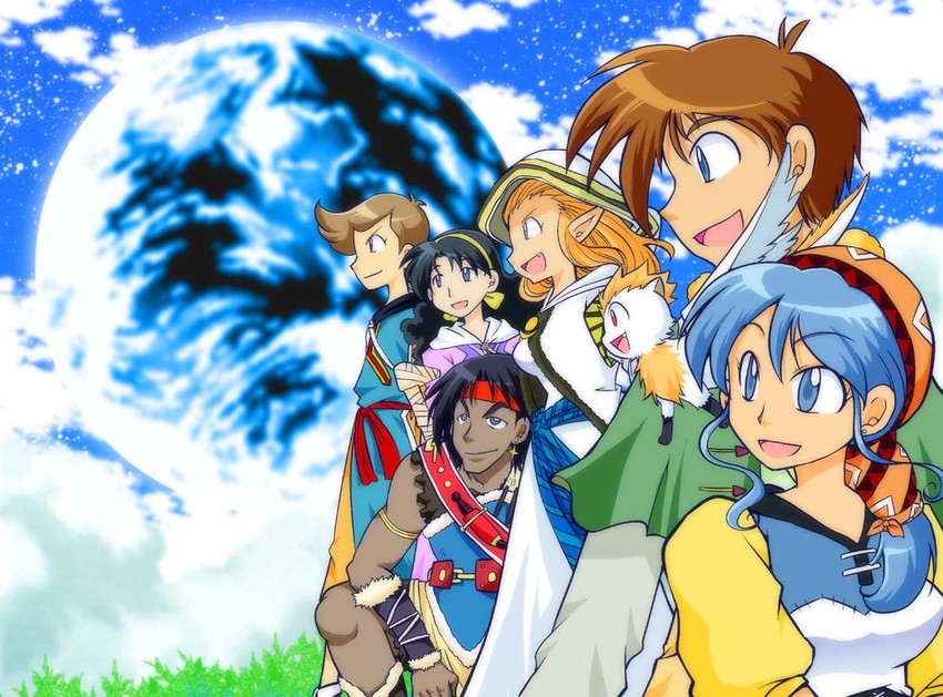 luna noah, jessica de alkirk, alex noah, mia ausa, nall, and 2 more (lunar and 1 more) drawn by hoshino_minoru