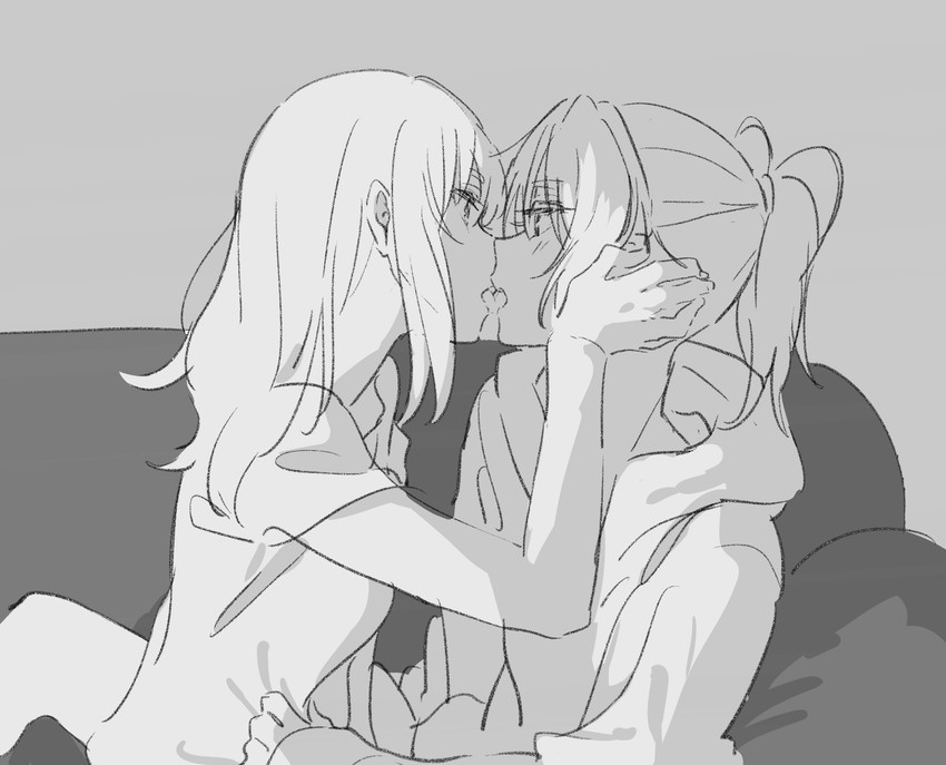 nakagawa natsuki and yoshikawa yuuko (hibike! euphonium) drawn by musshu_(omu001)