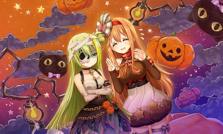 alina gray and megumi moka (mahou shoujo madoka magica and 1 more)
