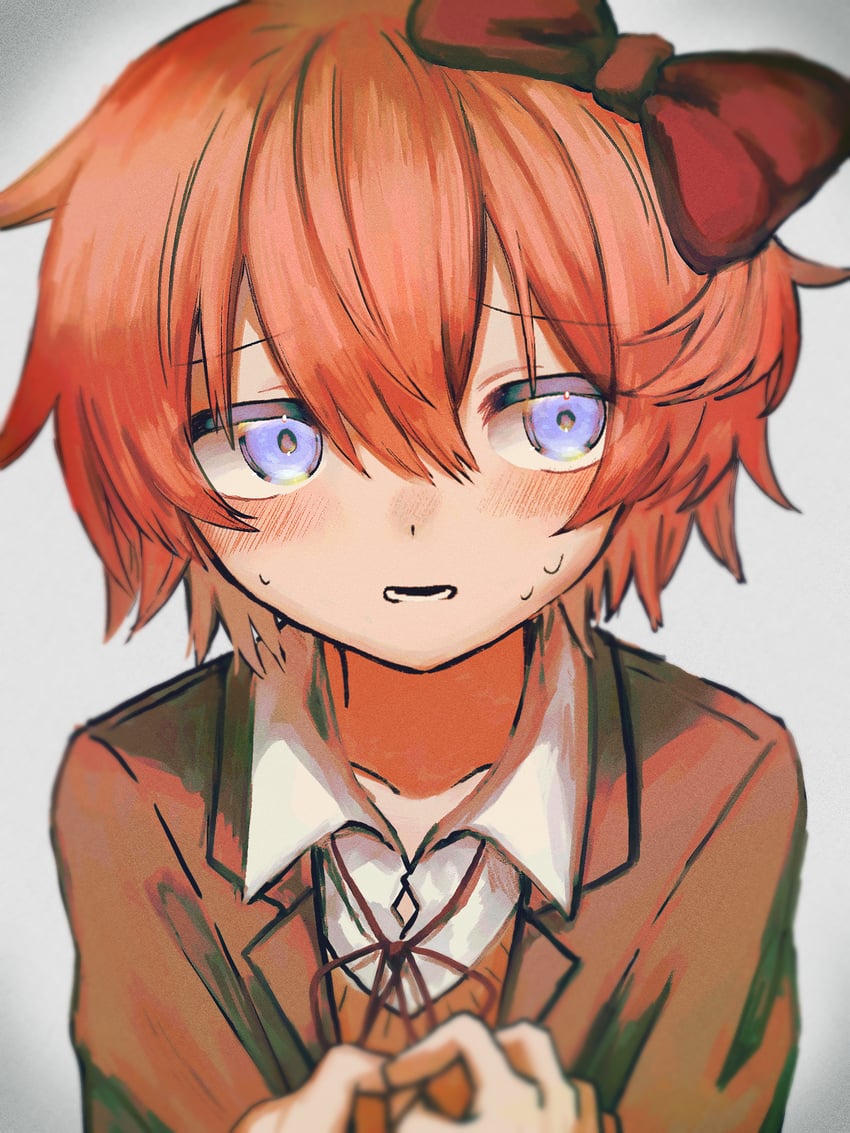 sayori (doki doki literature club) drawn by suuno_kamibukuro