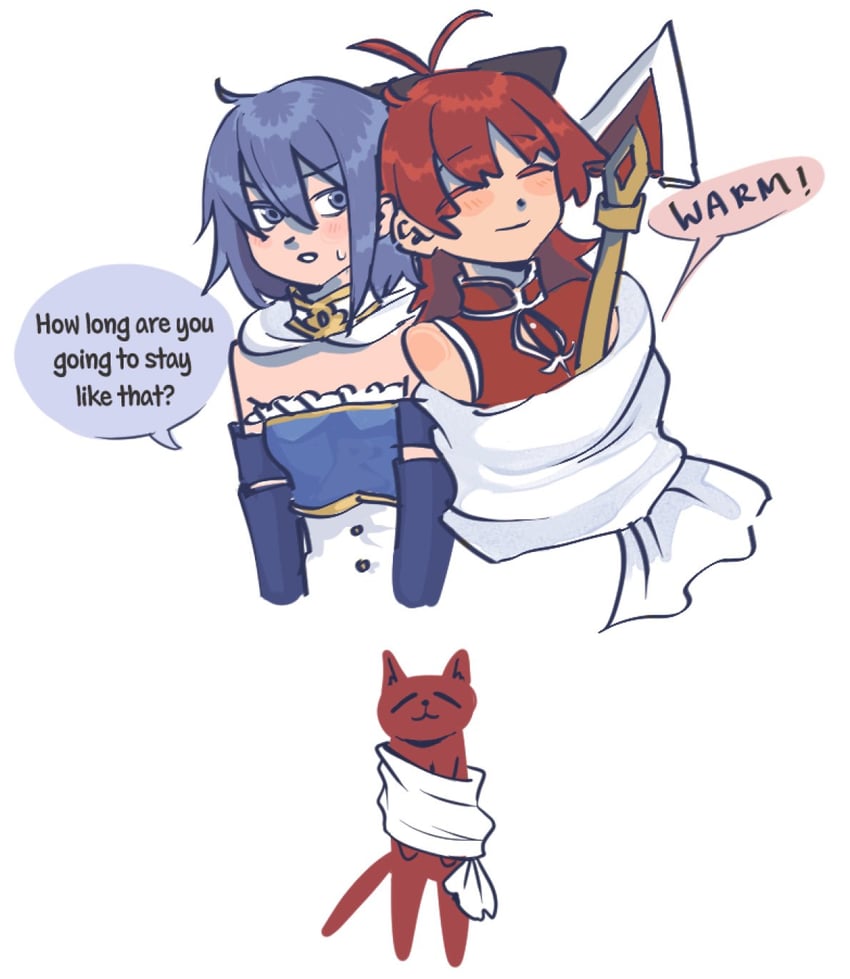 miki sayaka and sakura kyoko (mahou shoujo madoka magica) drawn by mermaidcandle