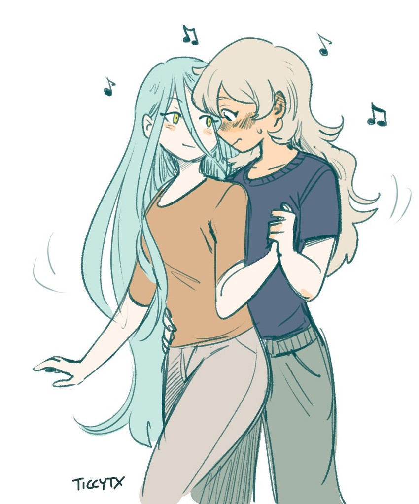 female corrin and azura (fire emblem and 1 more) drawn by ticcy