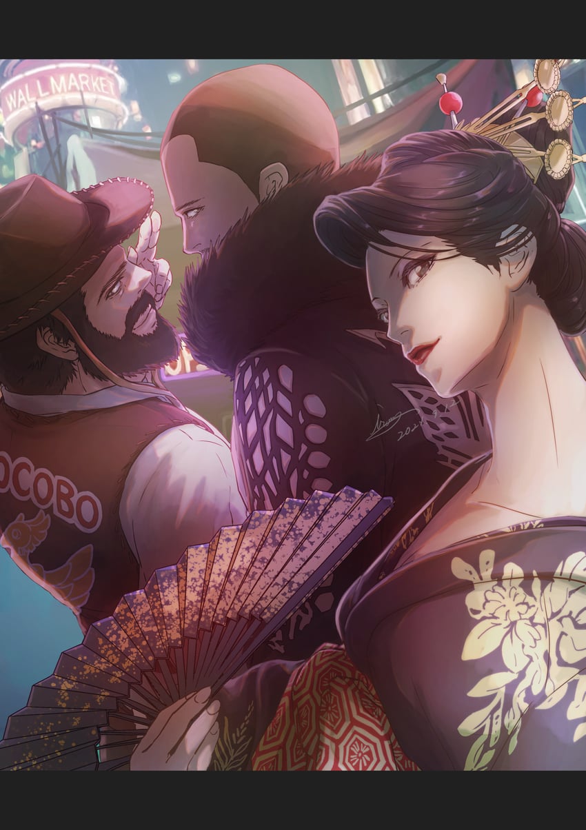madam m, andrea rhodea, and chocobo sam (final fantasy and 2 more) drawn by moriiiiiiiiiinn