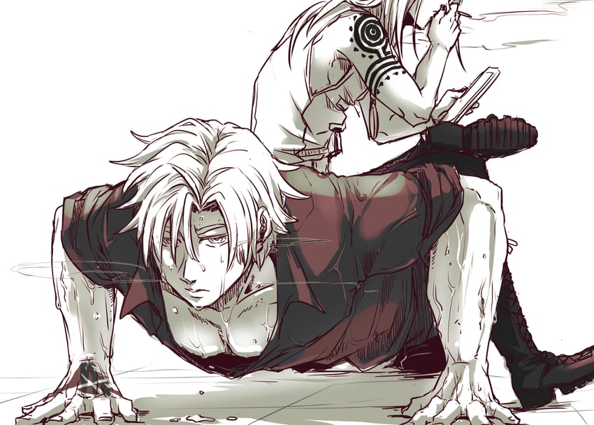 tezcatlipoca and daybit sem void (fate and 1 more) drawn by mry_46