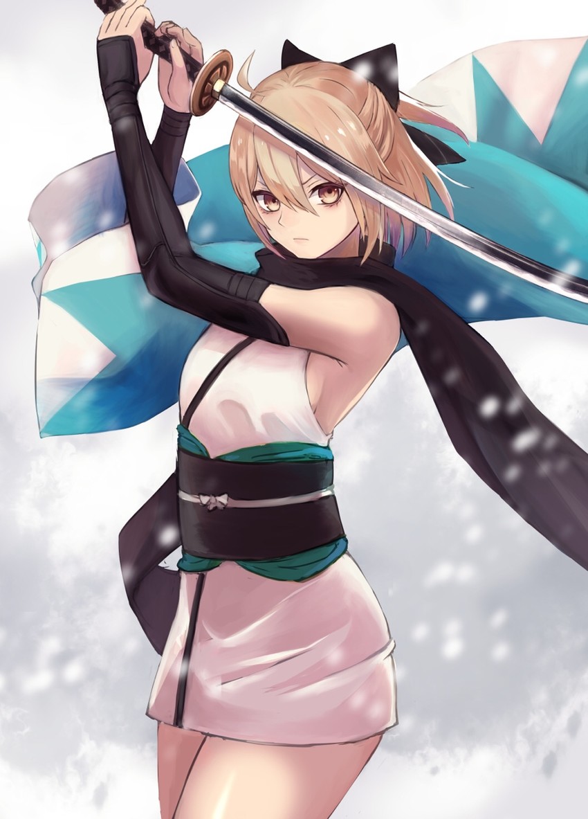 okita souji (fate and 1 more) drawn by yukihama