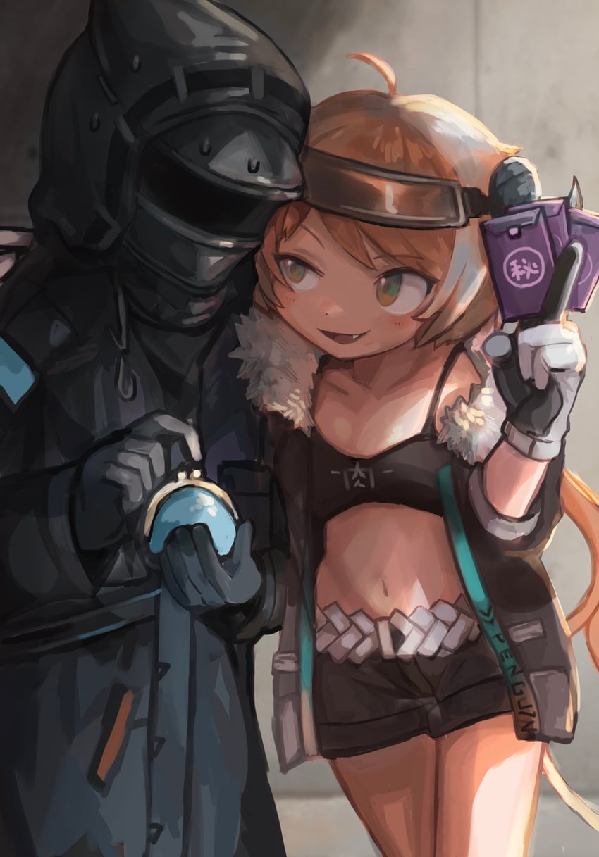 doctor and croissant (arknights) drawn by dido_(di_do_di_do)