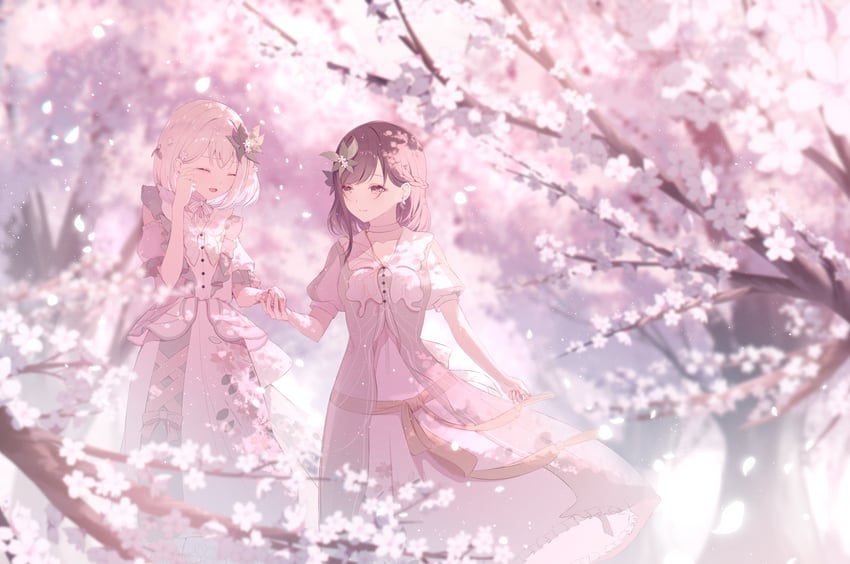 shinonome ena and akiyama mizuki (project sekai) drawn by howless