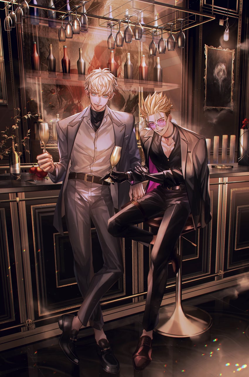 vash the stampede and millions knives (trigun and 1 more) drawn by yakikesen