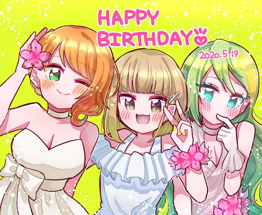 alina gray, hiroe chiharu, and haruna konomi (mahou shoujo madoka magica and 1 more) drawn by takenoko_mgrc