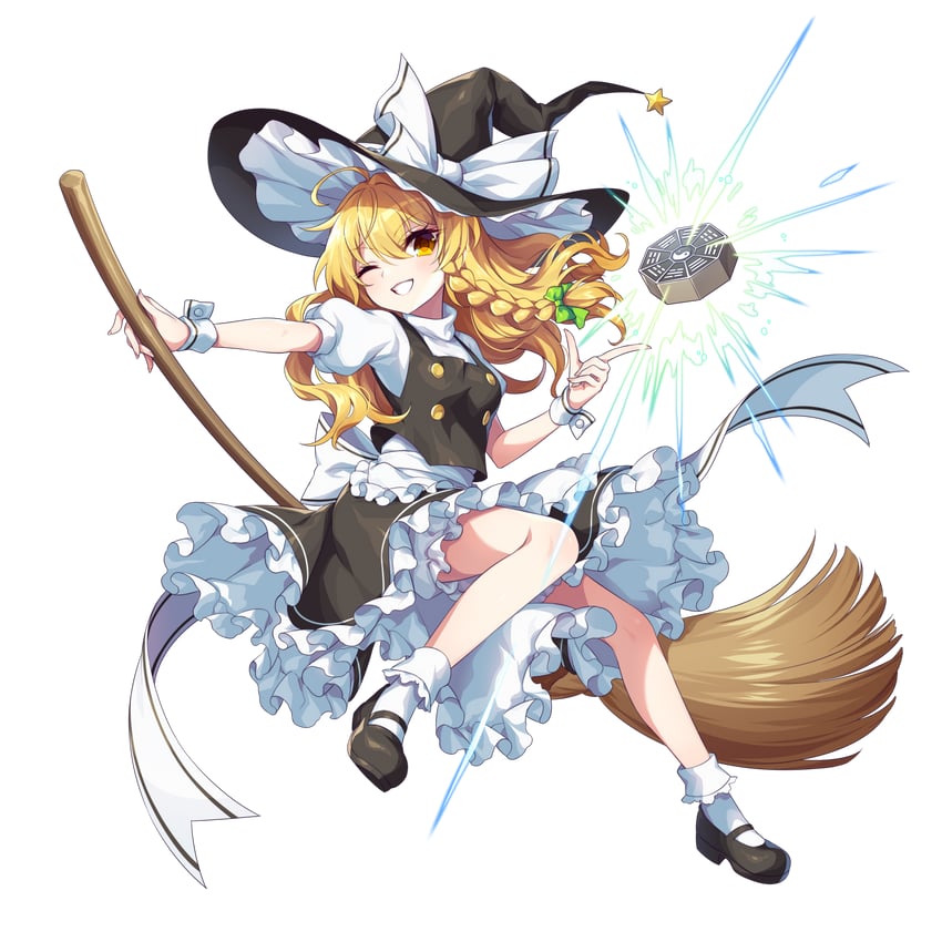 kirisame marisa (touhou and 1 more) drawn by kozakura_(dictionary)