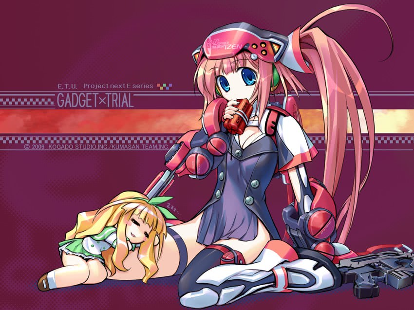 izen and yu-ri (gadget trial) drawn by ein_(long_cake)