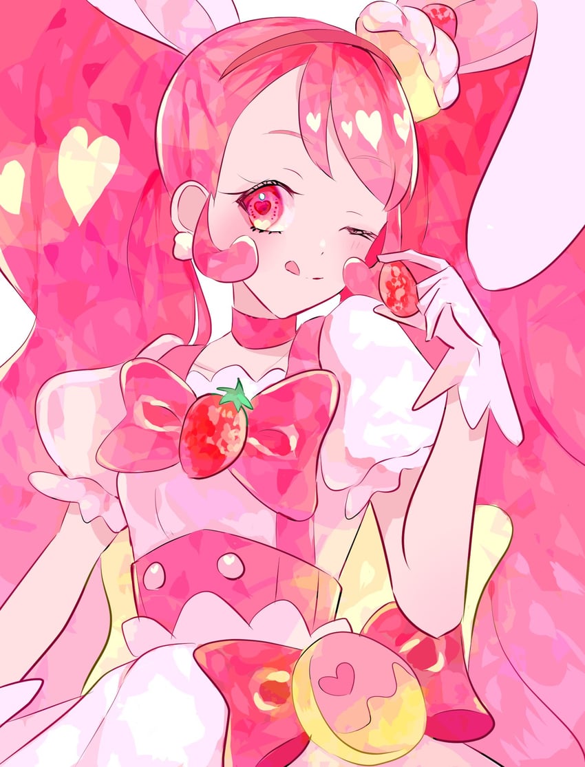 usami ichika and cure whip (precure and 1 more) drawn by narumi_kanata