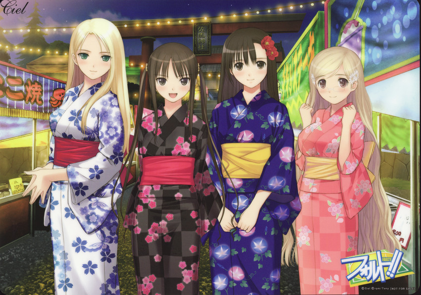 sugiyama mio, saeki ai, date wingfield reiko, and hayama rika (fault!!) drawn by tony_taka