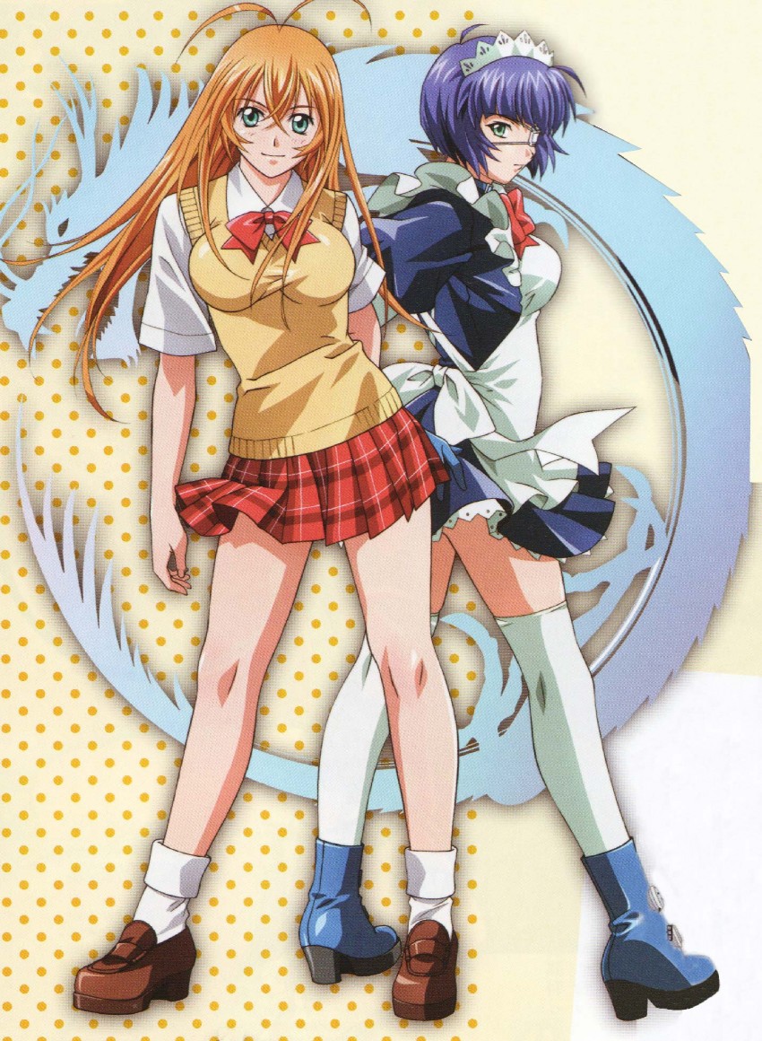 ryomou shimei and sonsaku hakufu (ikkitousen) drawn by rin-sin