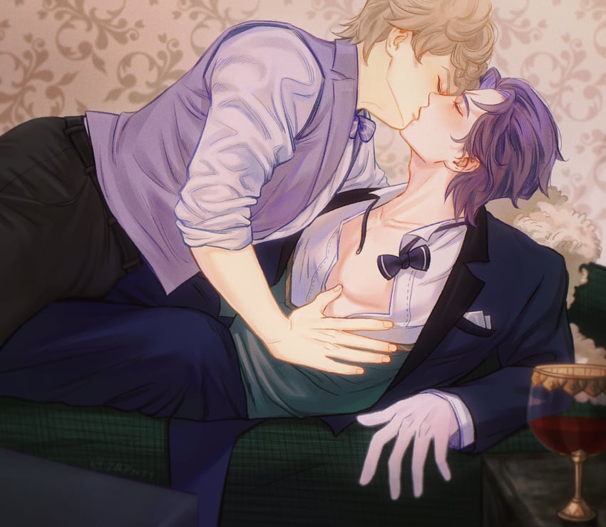 barok van zieks and herlock sholmes (ace attorney and 1 more) drawn by kaze_(yznyttdgs)