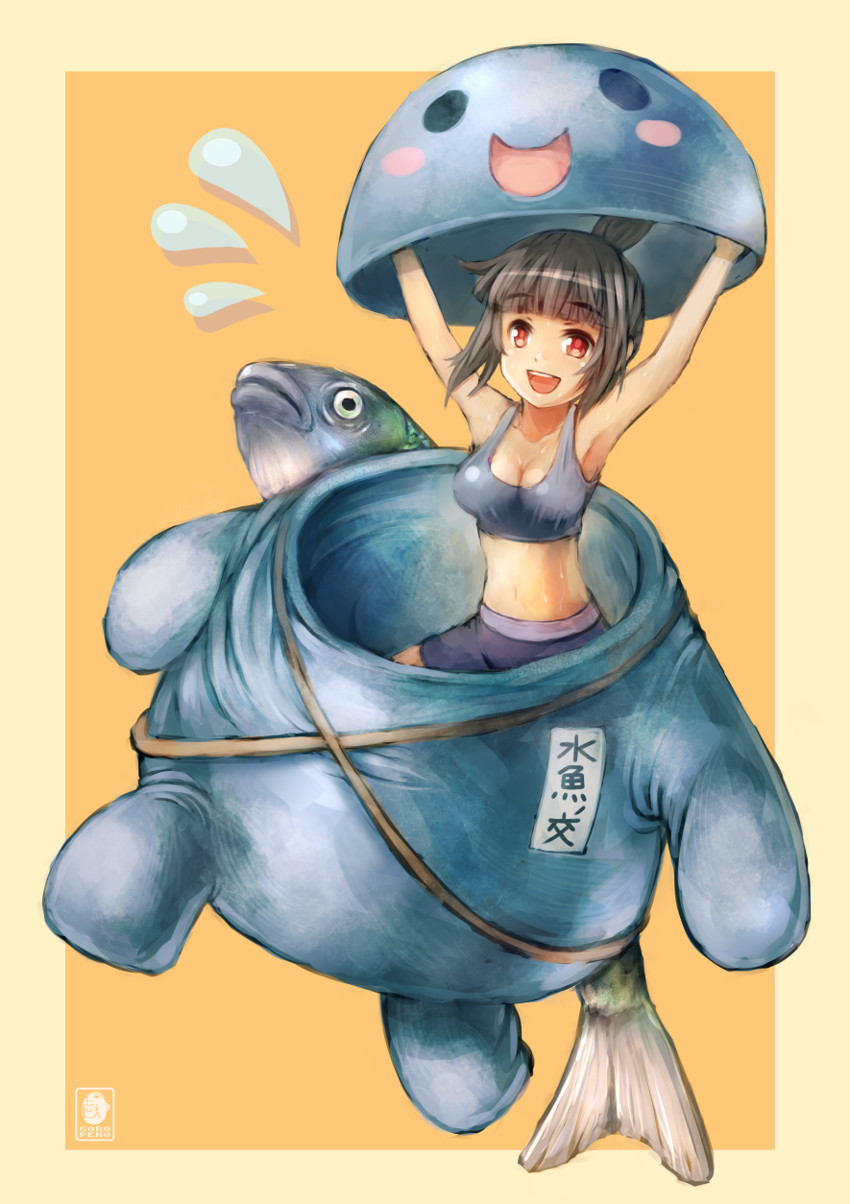 mikoze yui and uogokoro-kun (futsuu no joshikousei ga locodol yattemita) drawn by goropeko