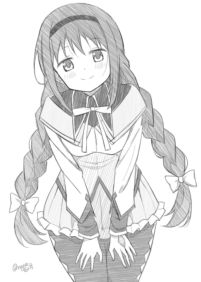 akemi homura (mahou shoujo madoka magica) drawn by nagare_(flow)