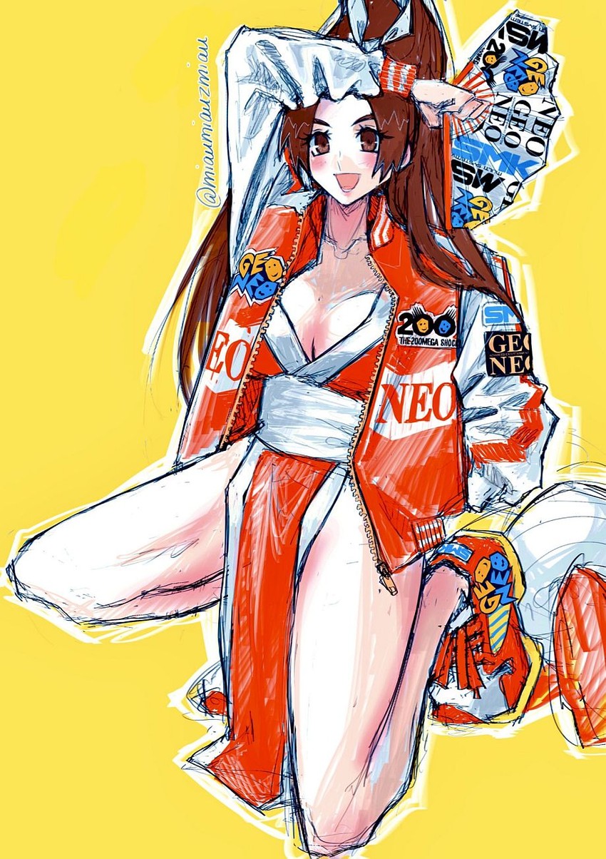 shiranui mai (the king of fighters and 1 more) drawn by poririna