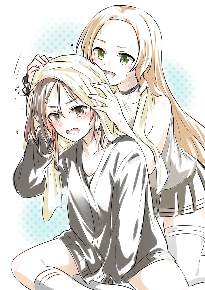 miyoshi karin and inubouzaki fuu (yuusha de aru and 1 more) drawn by eda_udon