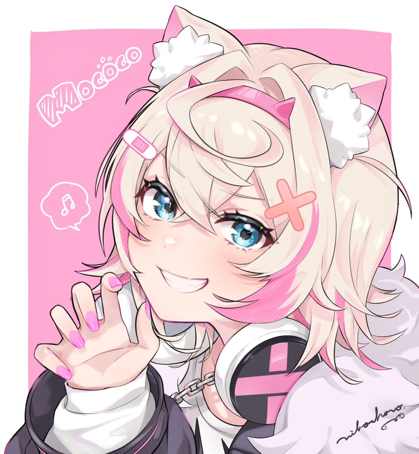mococo abyssgard (hololive and 1 more) drawn by nibochoro