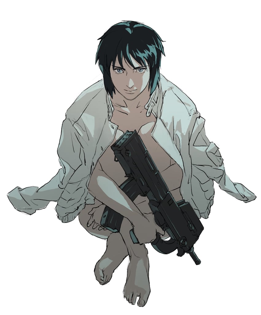 kusanagi motoko (ghost in the shell) drawn by aizheajsee