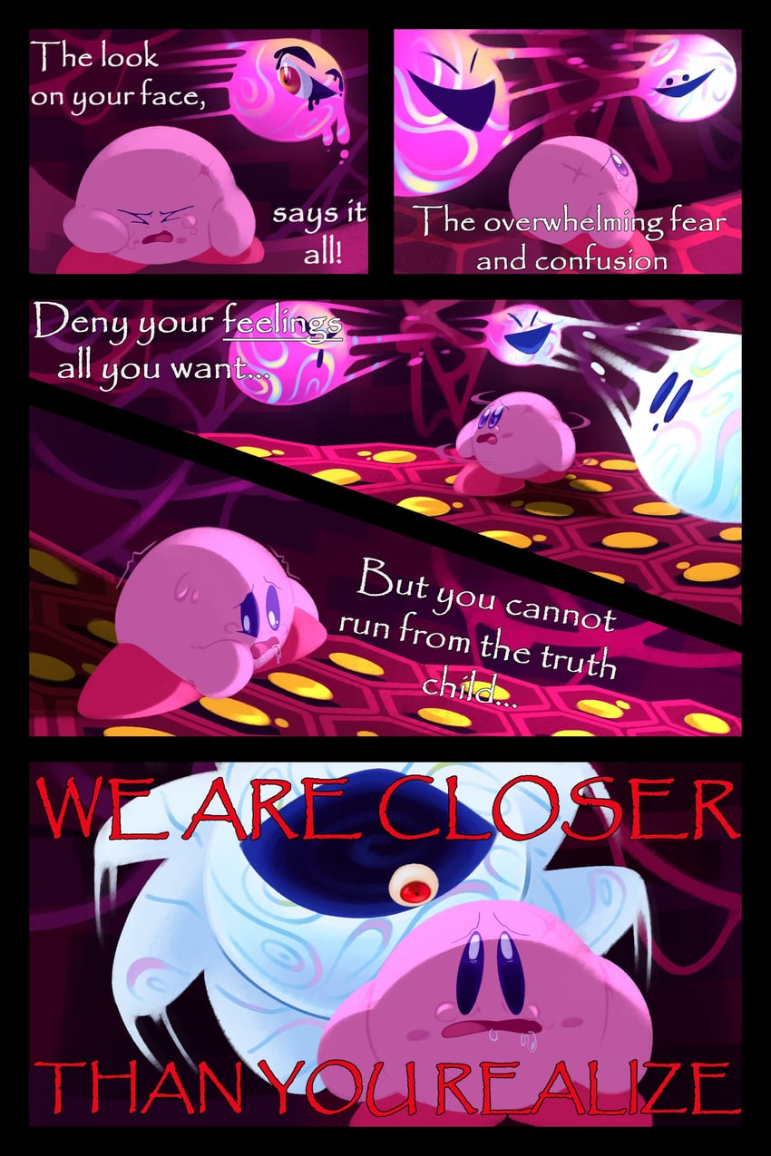 kirby, void termina, and void soul (kirby and 1 more) drawn by the_mad_fanatic