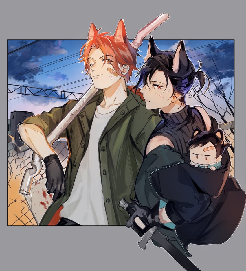 sylvain jose gautier and felix hugo fraldarius (fire emblem and 1 more) drawn by umou_(user_xxhp7583)