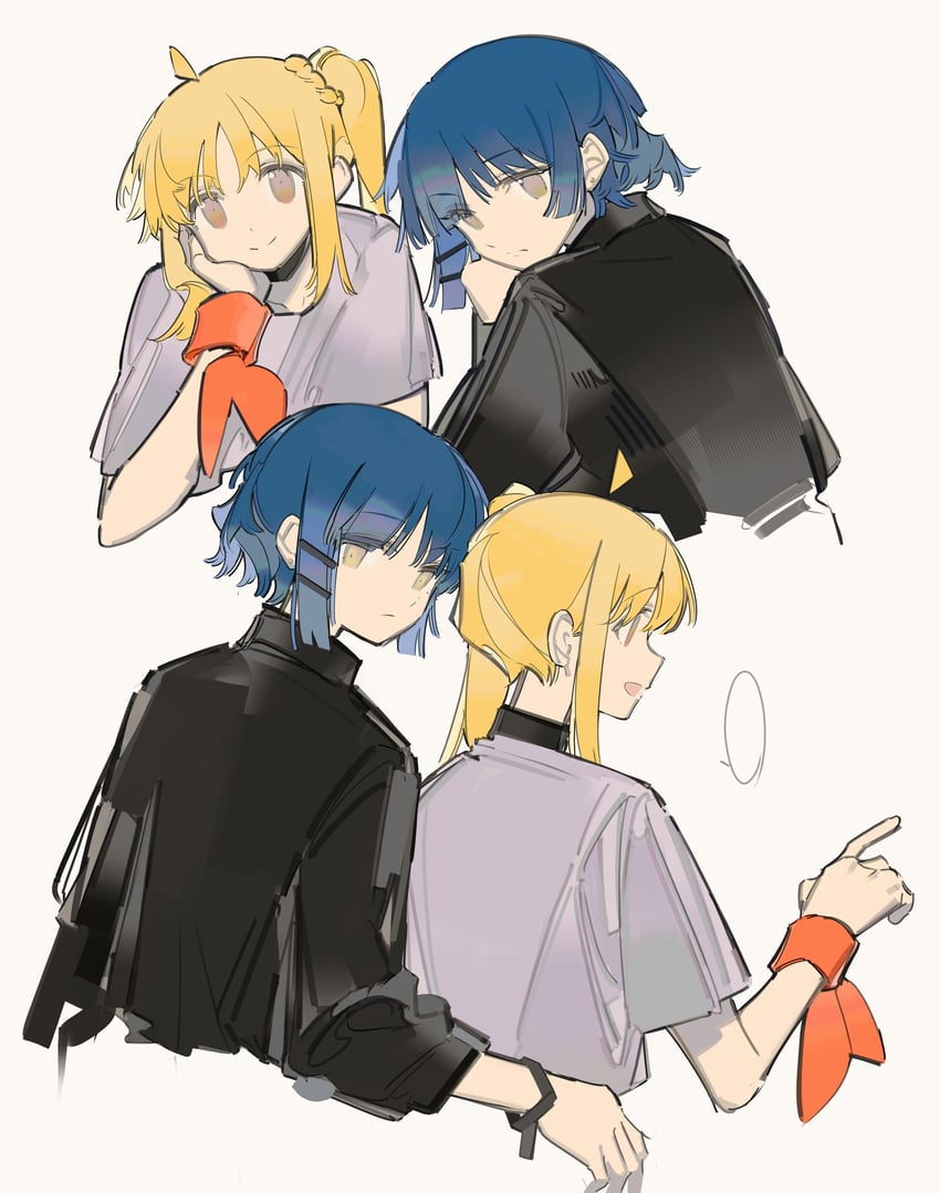 ijichi nijika and yamada ryo (bocchi the rock!) drawn by rin_lingsong
