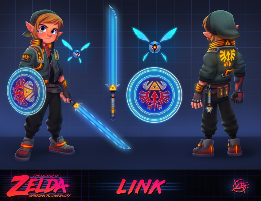 link, young link, and navi (the legend of zelda and 3 more) drawn by luigi_lucarelli