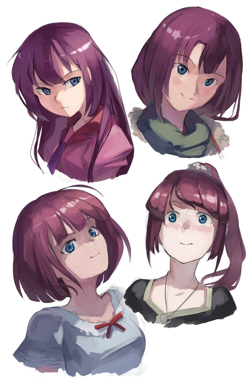 senjougahara hitagi (monogatari and 1 more) drawn by kornod
