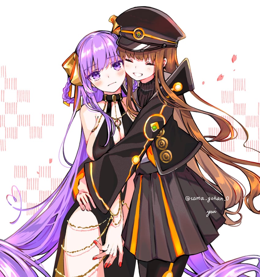 bb, kishinami hakuno, and bb dubai (fate and 1 more) drawn by yui_(tamagohan)