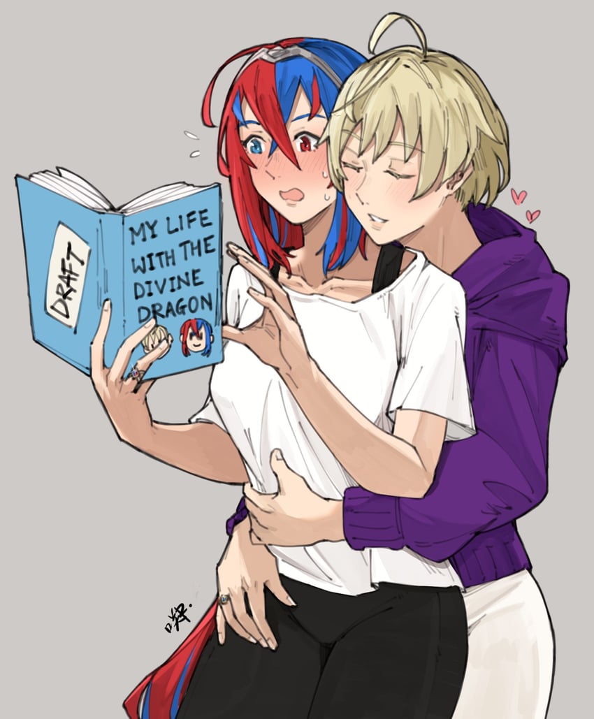 female alear and merrin (fire emblem and 1 more) drawn by sakuremi