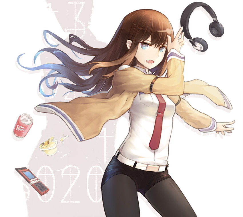 makise kurisu and okabe rintarou (steins;gate) drawn by doyou_tengoku_pikaraji
