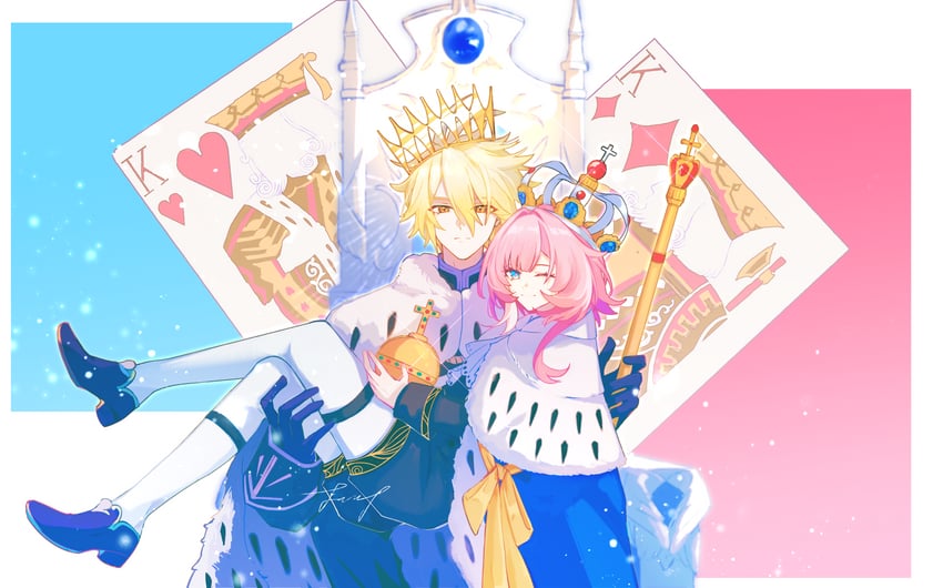 phainon and cyrene (honkai and 1 more) drawn by eucalyptus-household