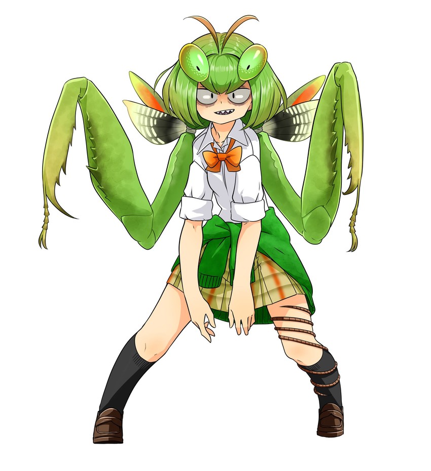 mantis akiyama (original and 1 more) drawn by evolvingmonkey