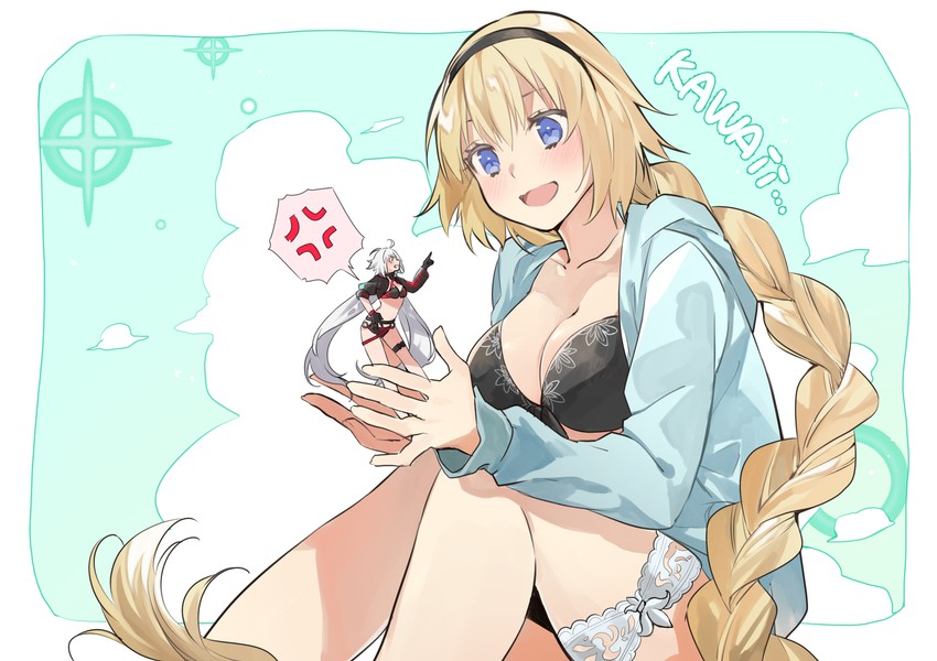 jeanne d'arc alter and jeanne d'arc (fate and 1 more) drawn by shunka_tunacan
