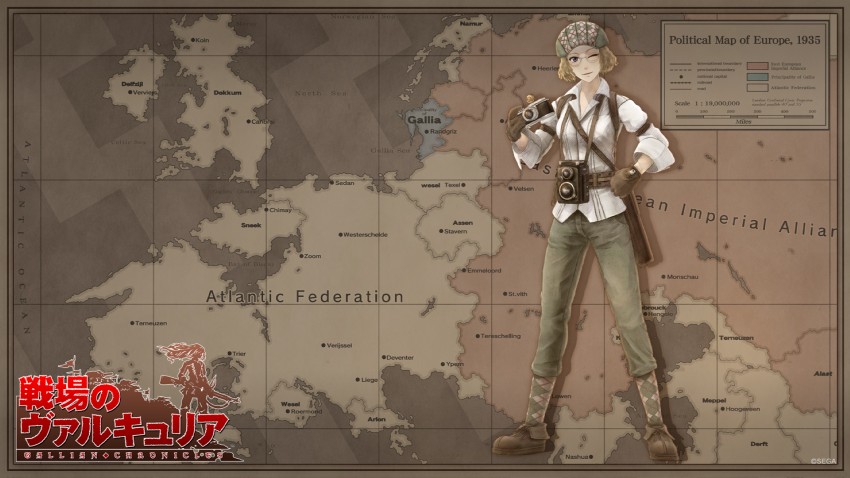 irene ellet (senjou no valkyria and 1 more) drawn by honjou_raita