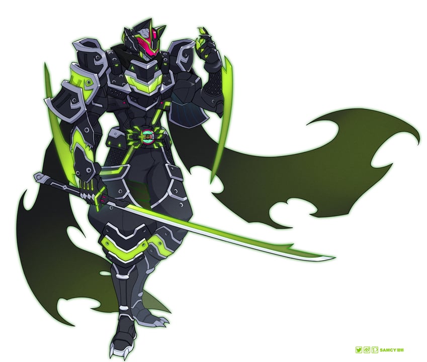 kamen rider tycoon and kamen rider tycoon bujinsword (kamen rider and 1 more) drawn by tongzhen_ganfan