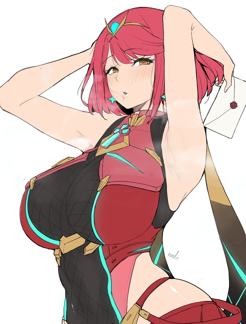pyra (xenoblade chronicles and 2 more) drawn by puzenketsu
