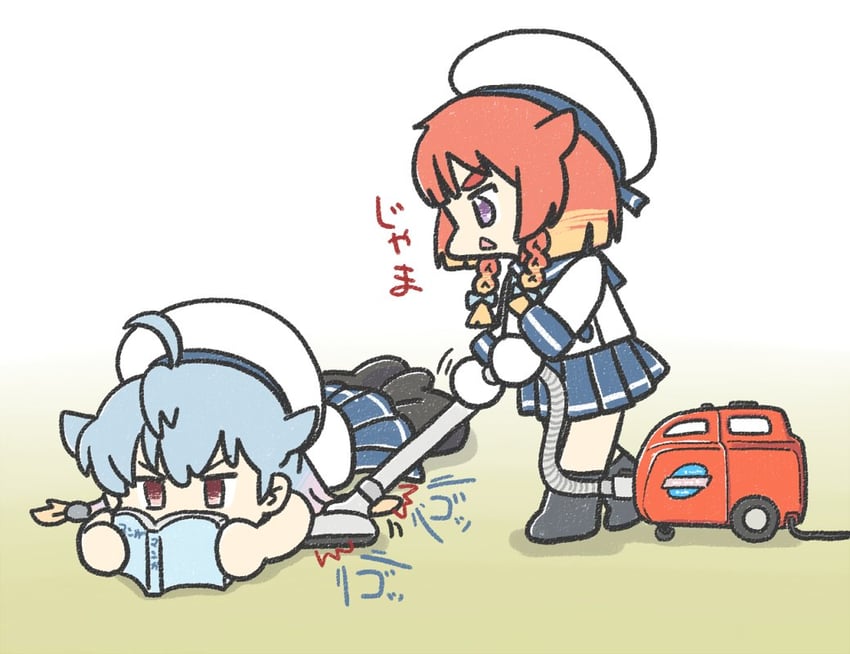 etorofu and sado (kantai collection) drawn by ferret-san