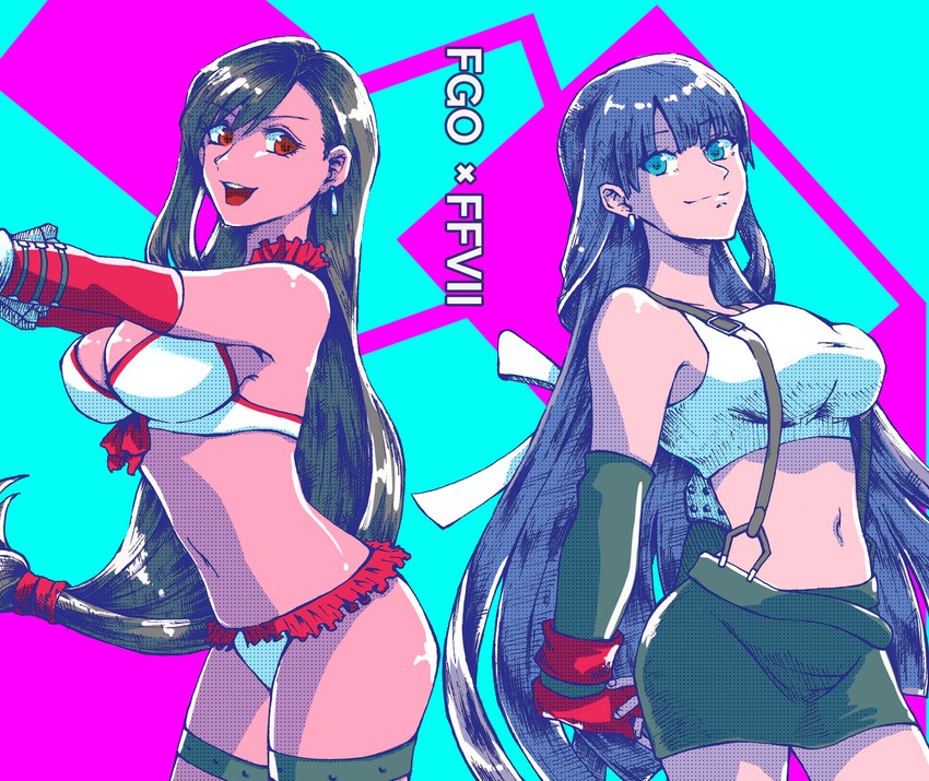 tifa lockhart and martha (fate and 3 more) drawn by gibbe18