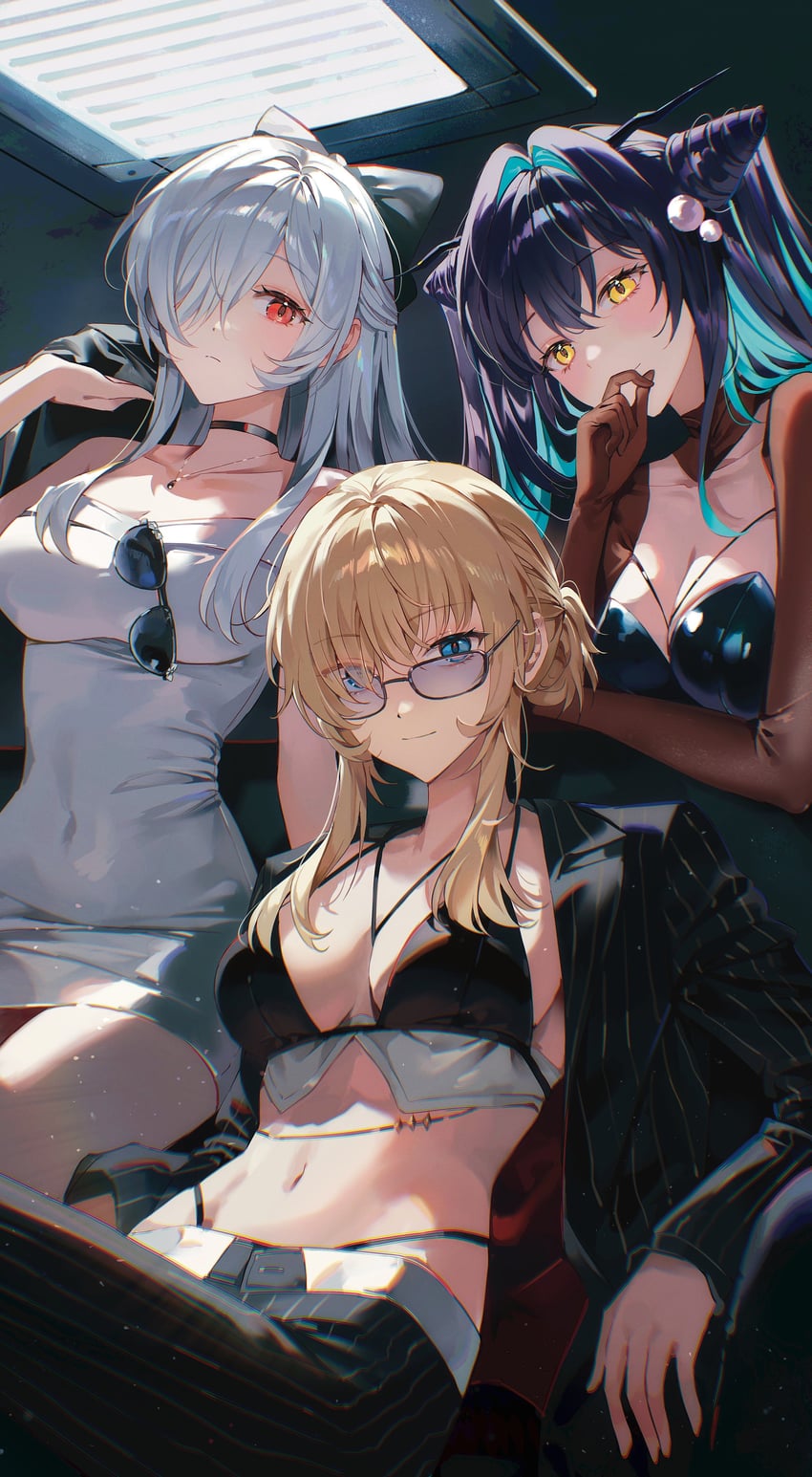 cinderella, grave, and little mermaid (goddess of victory: nikke) drawn by pong_(pong_o0)