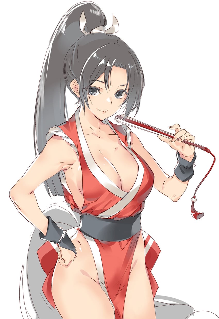 shiranui mai (the king of fighters and 1 more) drawn by kawata_hisashi