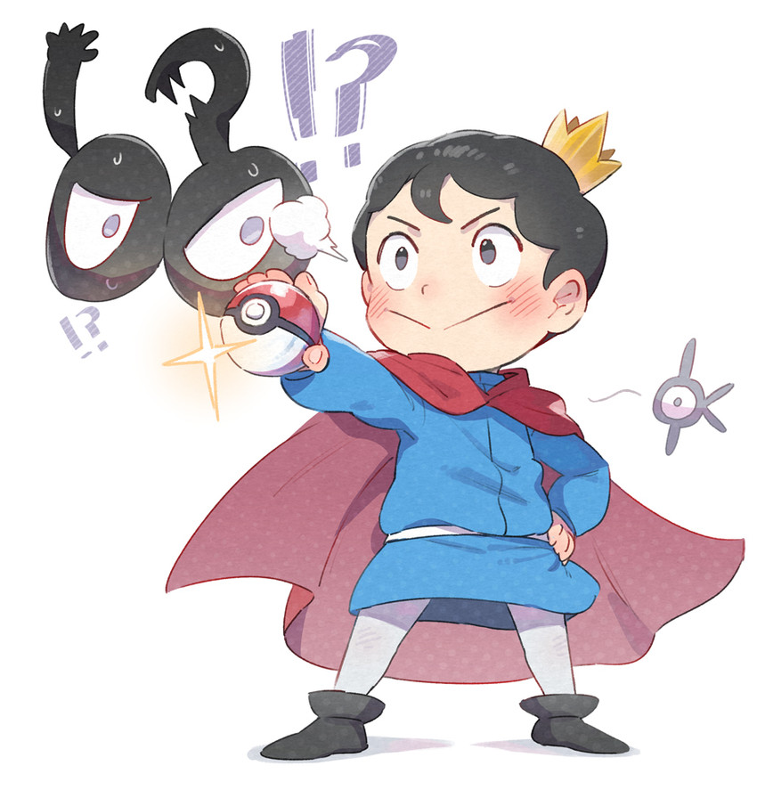 unown, bojji, unown k, kage, unown !, and 1 more (pokemon and 1 more) drawn by ter_(otokoter)