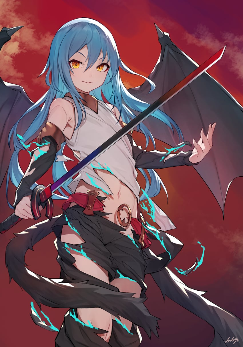 rimuru tempest (tensei shitara slime datta ken) drawn by arpeggio_kaga