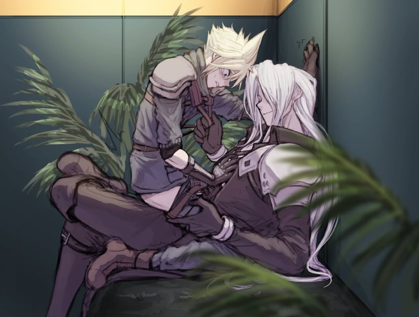 cloud strife and sephiroth (final fantasy and 2 more) drawn by cloudcloudcloud