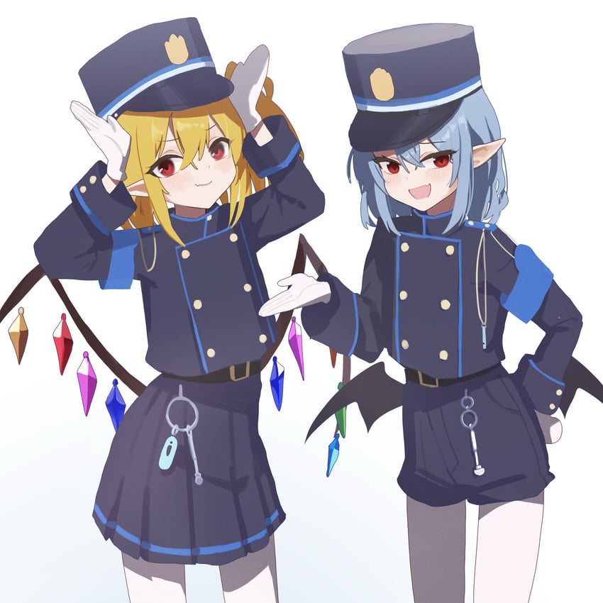 remilia scarlet, flandre scarlet, hikari, and nozomi (touhou and 1 more) drawn by bei_chelun_de_daquan_yangcong_anakin
