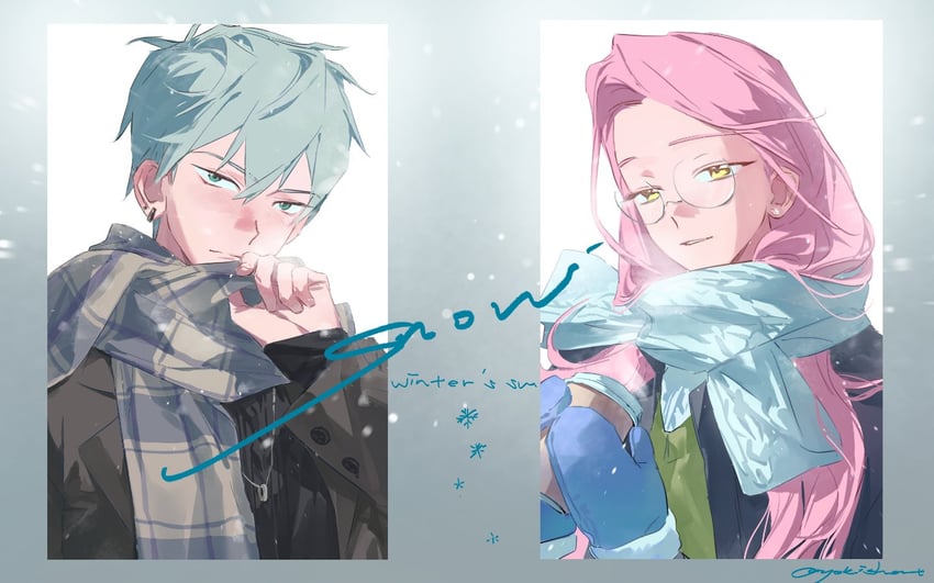 mizi and till (alien stage) drawn by yoki_short