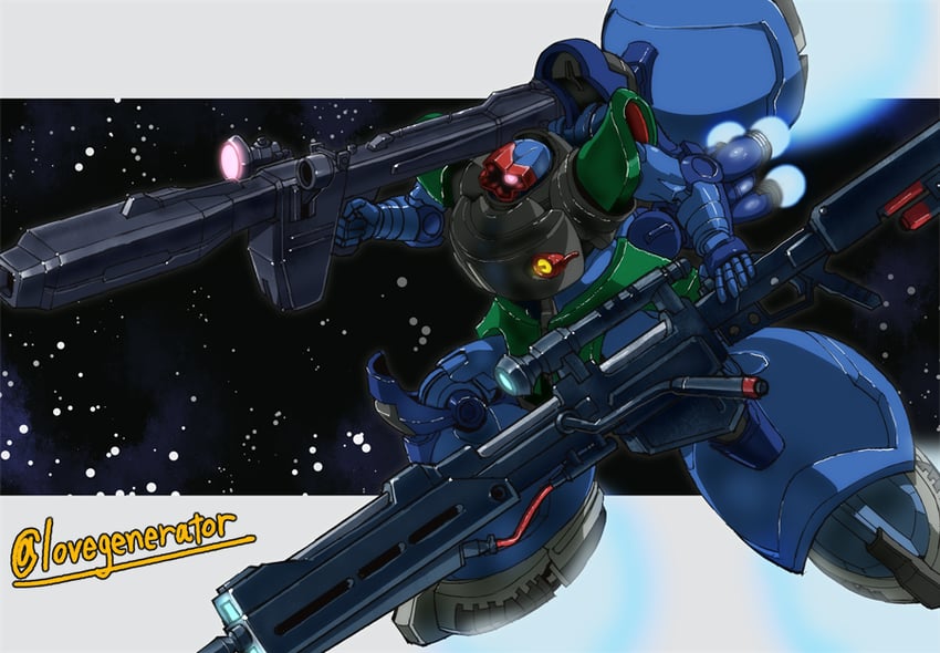 dom and rick dom anaval gato custom (gundam and 2 more) drawn by kin-san_(sasuraiga)